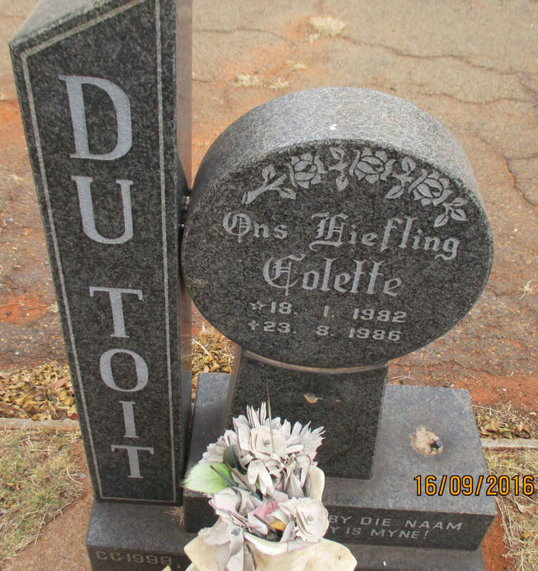 TOIT Colette, du 1982-1986