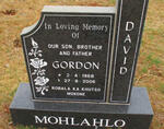 MOHLAHLO Gordon 1968-2006