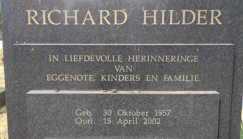 HILDER Richard 1957-2002