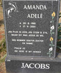 JACOBS Amanda Adelé 1981-2001