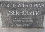 OBERHOLZER Gertjie Wilhelmina 1948-2001