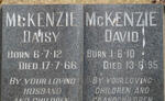 McKENZIE David 1910-1995 & Daisy 1912-1966