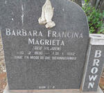 BROWN Barbara Francina Magrieta nee VILJOEN 1930-1982