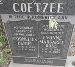 COETZEE Cornelius Daniël 1939-1983 & Yvonne Margaret Rose 1943-2005