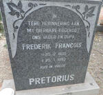 PRETORIUS Frederik Francois 1905-1983