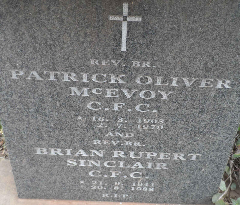 McEVOY Patrick Oliver 1903-1979 :: SINCLAIR Brian Rupert 1941-1988