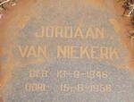 NIEKERK Jordaan, van 1946-195?