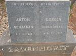 BADENHORST Anton Benjamin 1923-1985 & Doreen NOWERS 1927-