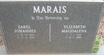 MARAIS Sarel Johannes 1908-1984 & Elizabeth Magdalena 1916-2000