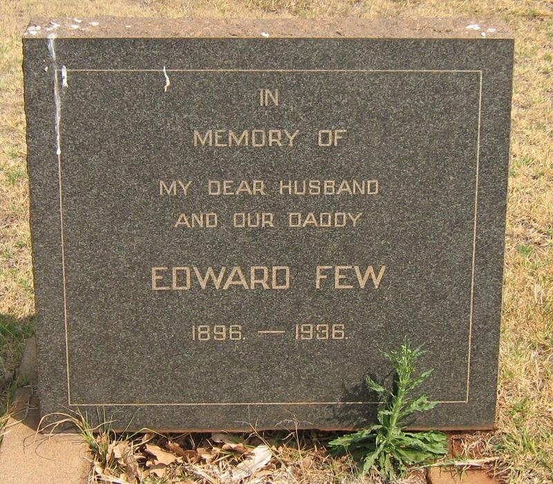 FEW Edward 1896-1936