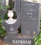 BAYNHAM Victor 1929-1988