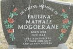 MOGOERANE Paulina Mathale 1894-1944
