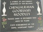 MOODLEY Chengalrayan Goorsamy -1940