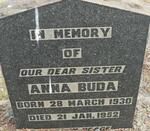 BUDA Anna 1930-1952