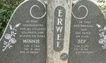ERWEE Sep 1912-2001 & Minnie 1916-1984
