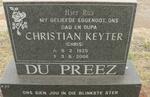 PREEZ Christian Keyter, du 1925-2006