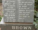 BROWN Mervin  1941-1994