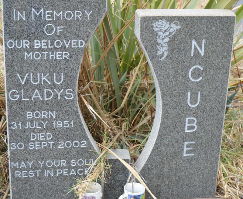 NCUBE Vuku Gladys 1951-2002