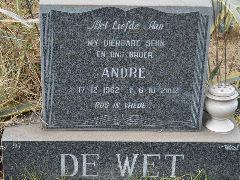 WET André, de 1962-2002