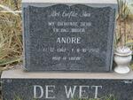 WET André, de 1962-2002