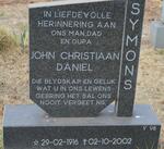SYMONS John Christiaan Daniel 1916-2002
