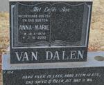 DALEN Anna-Marie, van 1974-2002