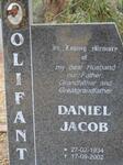 OLIFANT Daniel Jacob 1934-2002