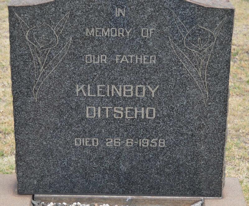 DITSEHO Kleinboy -1958