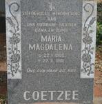 COETZEE Maria Magdalena 1900-1981