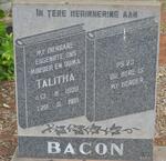 BACON Talitha 1908-1981