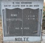 NOLTE Henri Christoffel 1949-1983