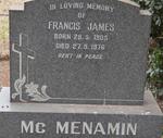 McMENAMIN Francis James 1905-1976