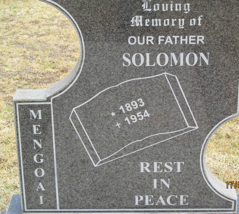 MENGOAI Solomon 1893-1954