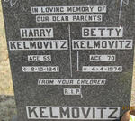 KELMOVITZ Harry -1941 & Betty -1974