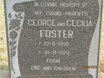 FOSTER George -1958 & Cecilia -1970