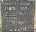 BYL Francis, van der 1903-1957 :: VAN DER BYL Brian 1956-1961