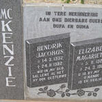 McKENZIE Hendrik Jacobus 1932-1982 & Elizabeth Margariet? 192?-19??