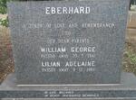 EBERHARD William George 1941-1969 & Lilian Adelaine -1969
