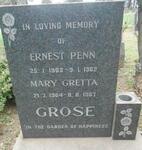 GROSE Ernest Penn 1903-1962 & Mary Gretta 1904-1967