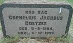 COETZEE Cornelius Jacobus 1884-1933