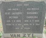 ZYL Gert Jacobus Petrus, van 1888-1941 & Susanna Carolina 1902-1947