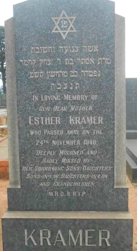 KRAMER Esther -1948