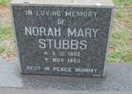 STUBBS Norah Mary 1902-1953