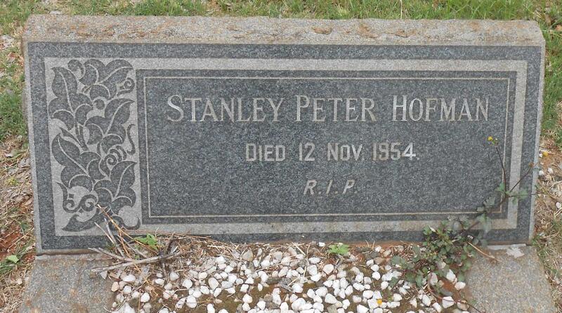 HOFMAN Stanley Peter -1954