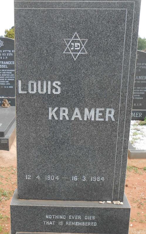 KRAMER Louis 1904-1984