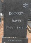 FRIEDLANDER Dockkey David 1909-1991