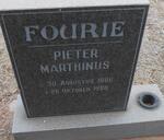 FOURIE Pieter Marthinus 1986-1988