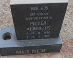 MULDER Pieter Albertus 1988-1988
