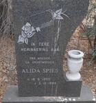 SPIES Alida 1905-1984