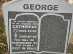 GEORGE Catherine 1960-2002